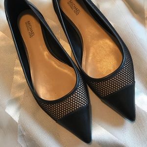 Black and Tan Michael Kors Flats